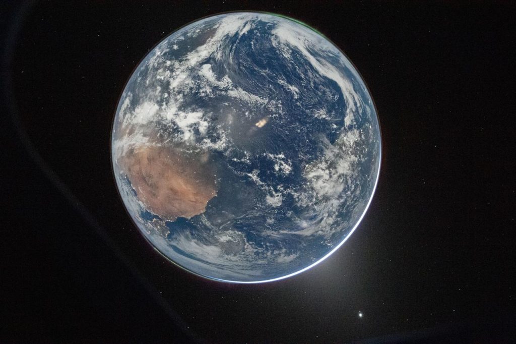 Planet Earth, from the perspective of Artemis II