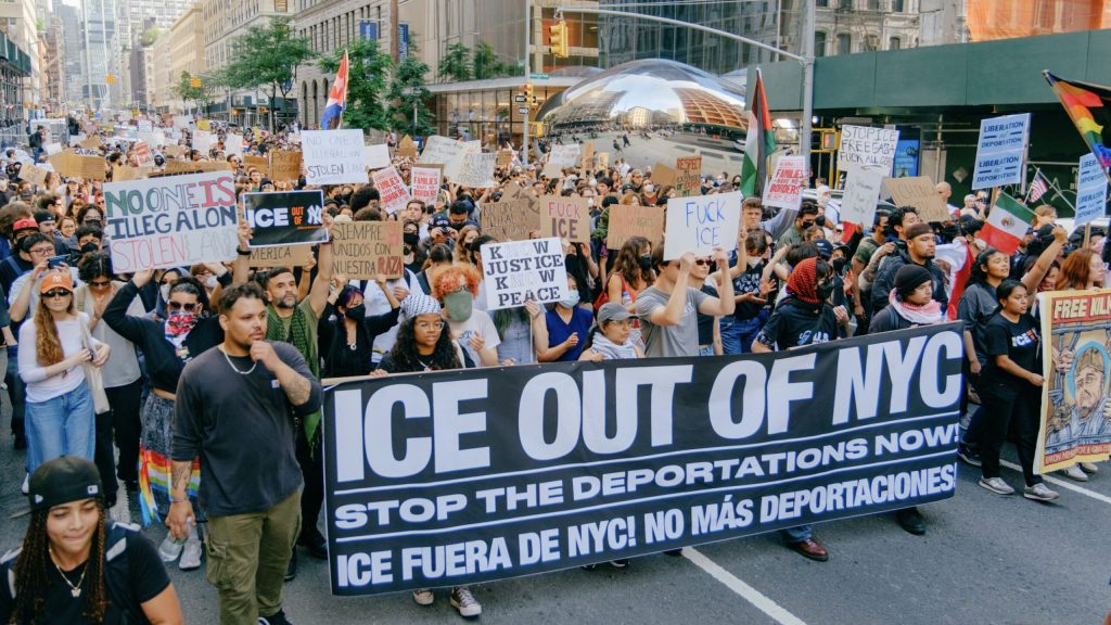 ICE Out protest, New York City