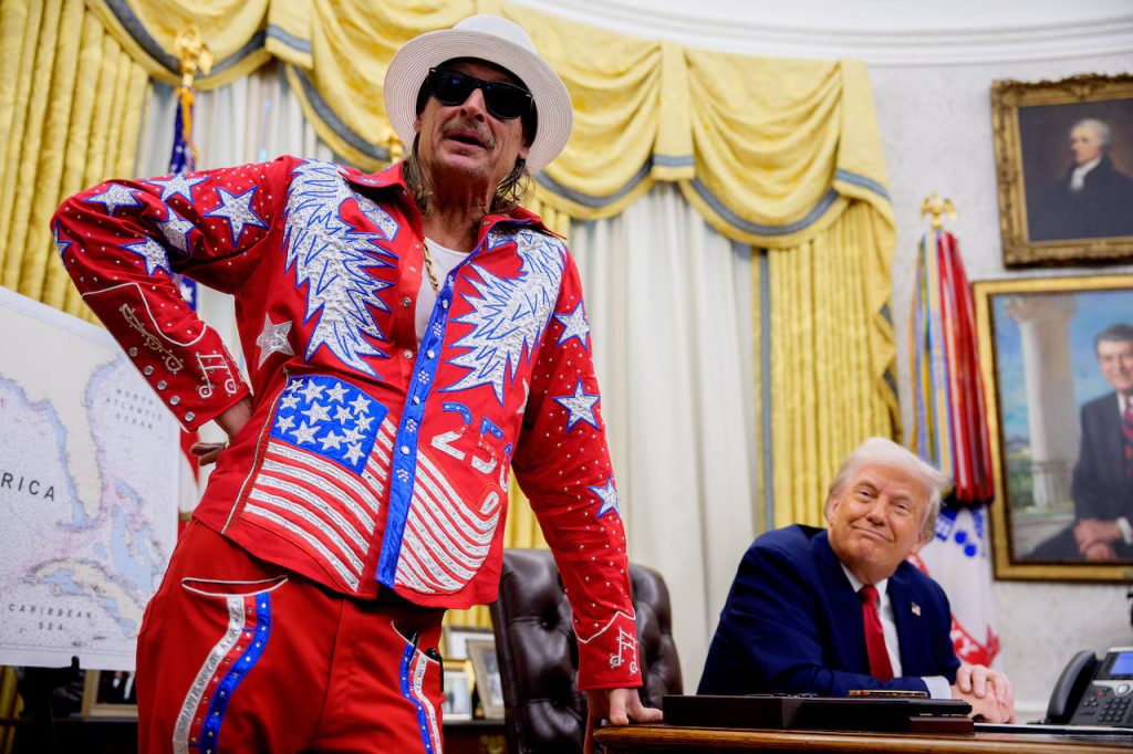 Kid Rock with President Donald Trump in the White House