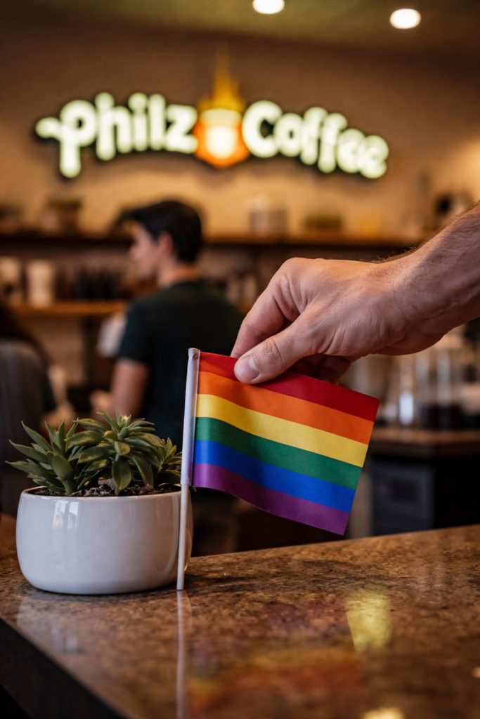 Philz Coffee, removing Pride flags
