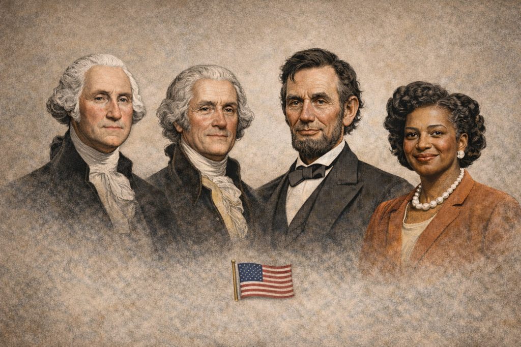 Presidents Day, George Washington, Thomas Jefferson, Abraham Lincoln, and Daisy Lee Gatson Bates