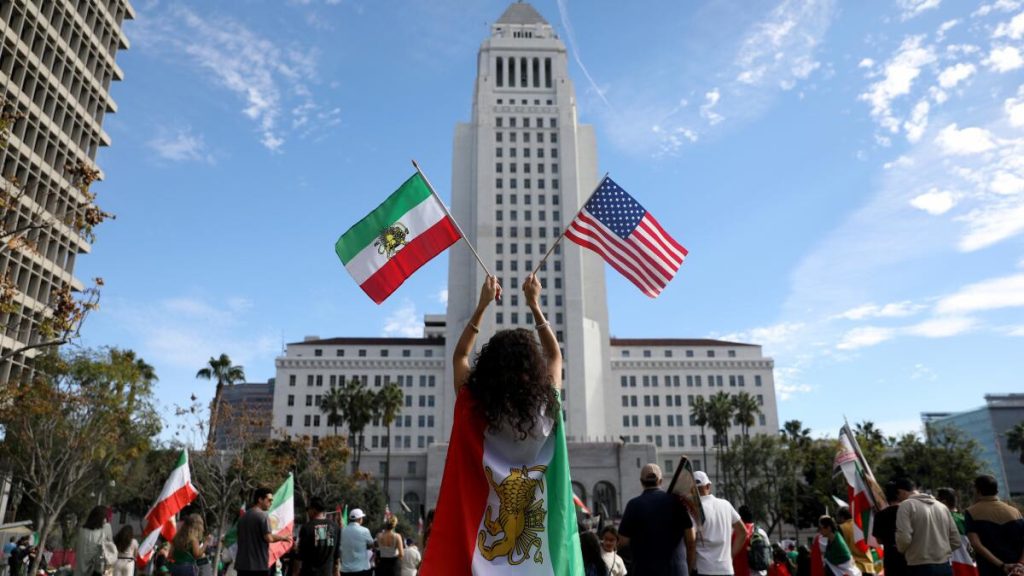 Protests for Iran freedom, in Los Angeles